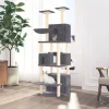 MAISON EXCLUSIVE - Arbre à chat avec griffoirs en sisal gris foncé 180 cm