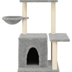 MAISON EXCLUSIVE - Arbre à chat avec griffoirs en sisal gris clair 83 cm
