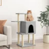 MAISON EXCLUSIVE - Arbre à chat avec griffoirs en sisal gris clair 97 cm