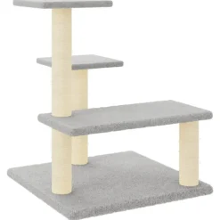 MAISON EXCLUSIVE - Arbre à chat avec griffoirs en sisal gris clair 61 cm