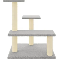 MAISON EXCLUSIVE - Arbre à chat avec griffoirs en sisal gris clair 61 cm