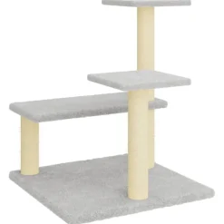 MAISON EXCLUSIVE - Arbre à chat avec griffoirs en sisal gris clair 61 cm