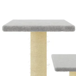 MAISON EXCLUSIVE - Arbre à chat avec griffoirs en sisal gris clair 61 cm