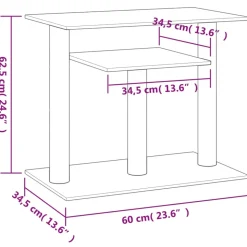 MAISON EXCLUSIVE - Arbres à chat avec plates-formes gris clair 62,5 cm