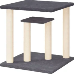 MAISON EXCLUSIVE - Arbres à chat avec plates-formes gris foncé 50 cm