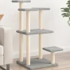 MAISON EXCLUSIVE - Arbres à chat avec plates-formes gris clair 98,5 cm