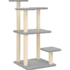 MAISON EXCLUSIVE - Arbres à chat avec plates-formes gris clair 98,5 cm