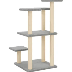 MAISON EXCLUSIVE - Arbres à chat avec plates-formes gris clair 98,5 cm