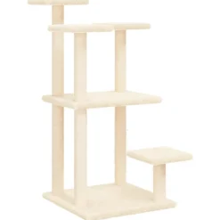 MAISON EXCLUSIVE - Arbres à chat avec plates-formes crème 98,5 cm