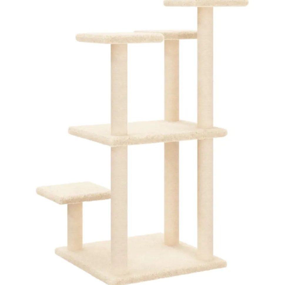 MAISON EXCLUSIVE - Arbres à chat avec plates-formes crème 98,5 cm