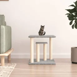 MAISON EXCLUSIVE - Arbres à chat avec plates-formes gris clair 50 cm