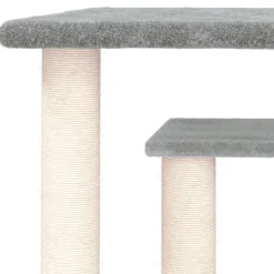 MAISON EXCLUSIVE - Arbres à chat avec plates-formes gris clair 50 cm