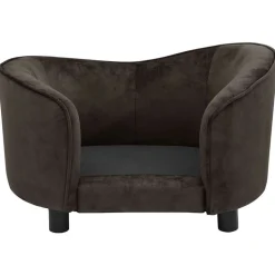 MAISON EXCLUSIVE - Canapé pour chien marron 69x49x40 cm peluche