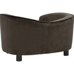 MAISON EXCLUSIVE - Canapé pour chien marron 69x49x40 cm peluche