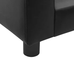 MAISON EXCLUSIVE - Canapé pour chien noir 60x43x30 cm peluche et similicuir
