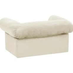 MAISON EXCLUSIVE - Canapé pour chien avec tiroir crème 75x50x38 cm peluche