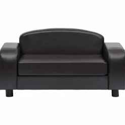MAISON EXCLUSIVE - Canapé pour chien marron 80x50x40 cm similicuir