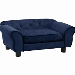 MAISON EXCLUSIVE - Canapé pour chien bleu 72x45x30 cm peluche