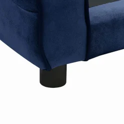 MAISON EXCLUSIVE - Canapé pour chien bleu 72x45x30 cm peluche