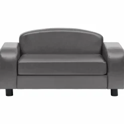 MAISON EXCLUSIVE - Canapé pour chien gris 80x50x40 cm similicuir