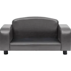 MAISON EXCLUSIVE - Canapé pour chien gris 80x50x40 cm similicuir