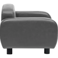 MAISON EXCLUSIVE - Canapé pour chien gris 80x50x40 cm similicuir
