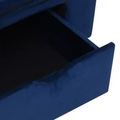 MAISON EXCLUSIVE - Canapé pour chien avec tiroir bleu 75x50x38 cm peluche