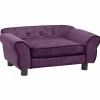 MAISON EXCLUSIVE - Canapé pour chien bordeaux 72x45x30 cm peluche