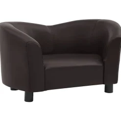 MAISON EXCLUSIVE - Canapé pour chien marron 67x41x39 cm similicuir