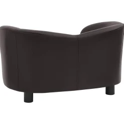MAISON EXCLUSIVE - Canapé pour chien marron 67x41x39 cm similicuir