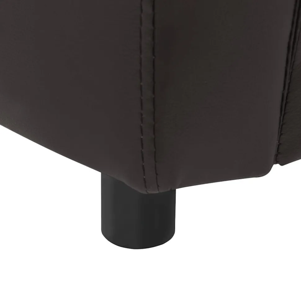 MAISON EXCLUSIVE - Canapé pour chien marron 67x41x39 cm similicuir