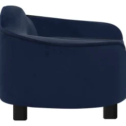 MAISON EXCLUSIVE - Canapé pour chien bleu 67x47x36 cm peluche