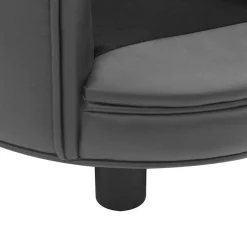 MAISON EXCLUSIVE - Canapé pour chien gris 48x48x32 cm peluche et similicuir