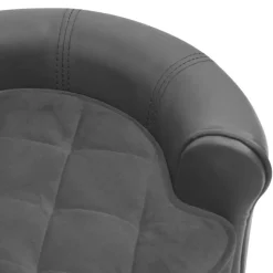 MAISON EXCLUSIVE - Canapé pour chien gris 48x48x32 cm peluche et similicuir