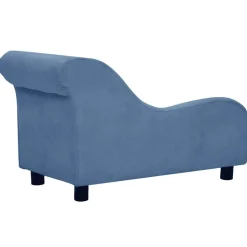 MAISON EXCLUSIVE - Canapé pour chien avec oreiller bleu 83x44x44 cm peluche
