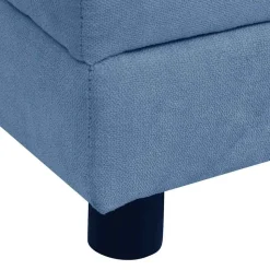 MAISON EXCLUSIVE - Canapé pour chien avec oreiller bleu 83x44x44 cm peluche
