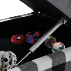 MAISON EXCLUSIVE - Canapé pour chien gris 57x34x36 cm peluche