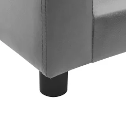 MAISON EXCLUSIVE - Canapé pour chien gris 60x43x30 cm peluche et similicuir