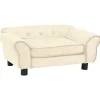 MAISON EXCLUSIVE - Canapé pour chien crème 72x45x30 cm peluche