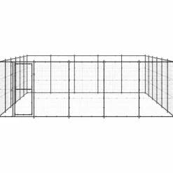 MAISON EXCLUSIVE - Chenil d'extérieur pour chiens acier 36,3 m²