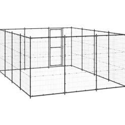 MAISON EXCLUSIVE - Chenil extérieur acier 14,52 m²