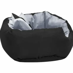 MAISON EXCLUSIVE - Coussin réversible lavable pour chien gris et noir 65x50x20 cm