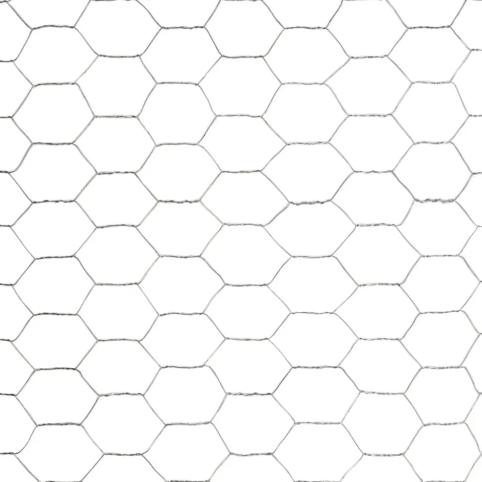 MAISON EXCLUSIVE - Grillage pour volière acier galvanisé 25x1,2 m argenté