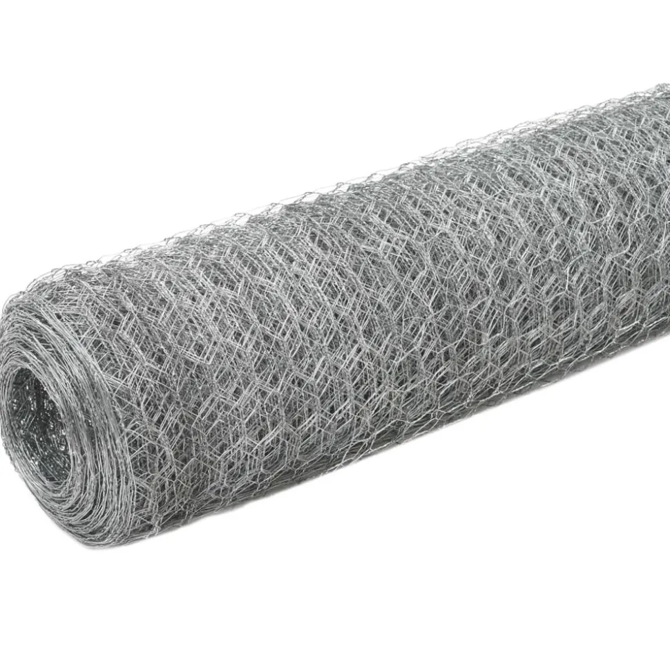 MAISON EXCLUSIVE - Grillage pour volière acier galvanisé 25x1,2 m argenté