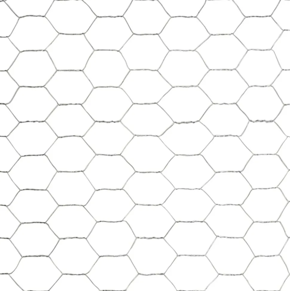 MAISON EXCLUSIVE - Grillage pour volière acier galvanisé 25x1,2 m argenté