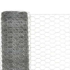 MAISON EXCLUSIVE - Grillage pour volière acier galvanisé 25x1,5 m argenté