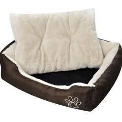 MAISON EXCLUSIVE - Lit chaud pour chiens avec coussin rembourré taille m