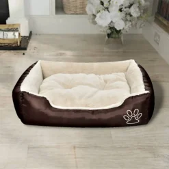 MAISON EXCLUSIVE - Lit chaud pour chiens avec coussin rembourré taille m