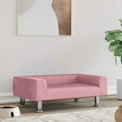 MAISON EXCLUSIVE - Lit pour chien rose 70x45x26,5 cm velours