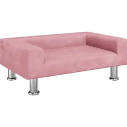 MAISON EXCLUSIVE - Lit pour chien rose 70x45x26,5 cm velours